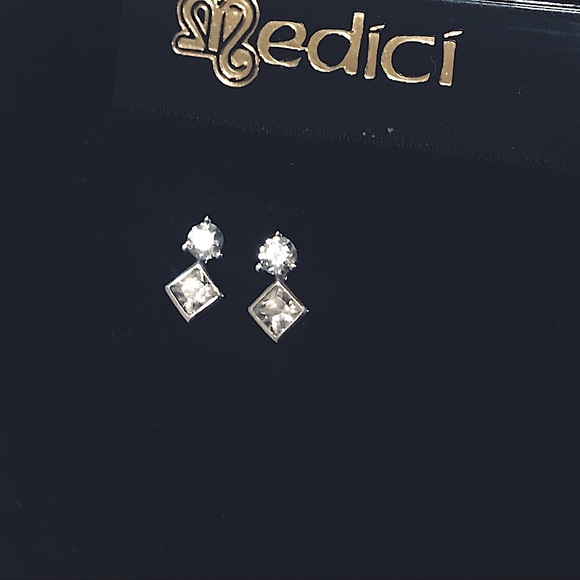 sterling silver jewelry Jewelry - NEW: Fashionable Dainty Sterling Silver [Stamped 925s] CZ Post Stud Earrings